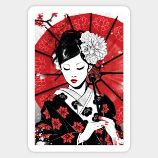 Japan Geisha Sticker